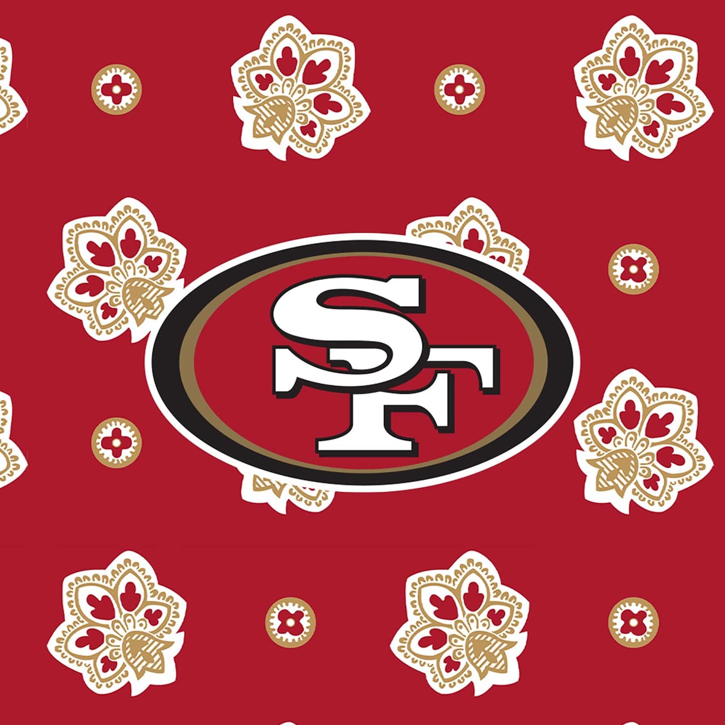 NFL RFID Small Stadium Crossbody Bag-San Francisco 49ers Bandana-Image 4-Vera Bradley