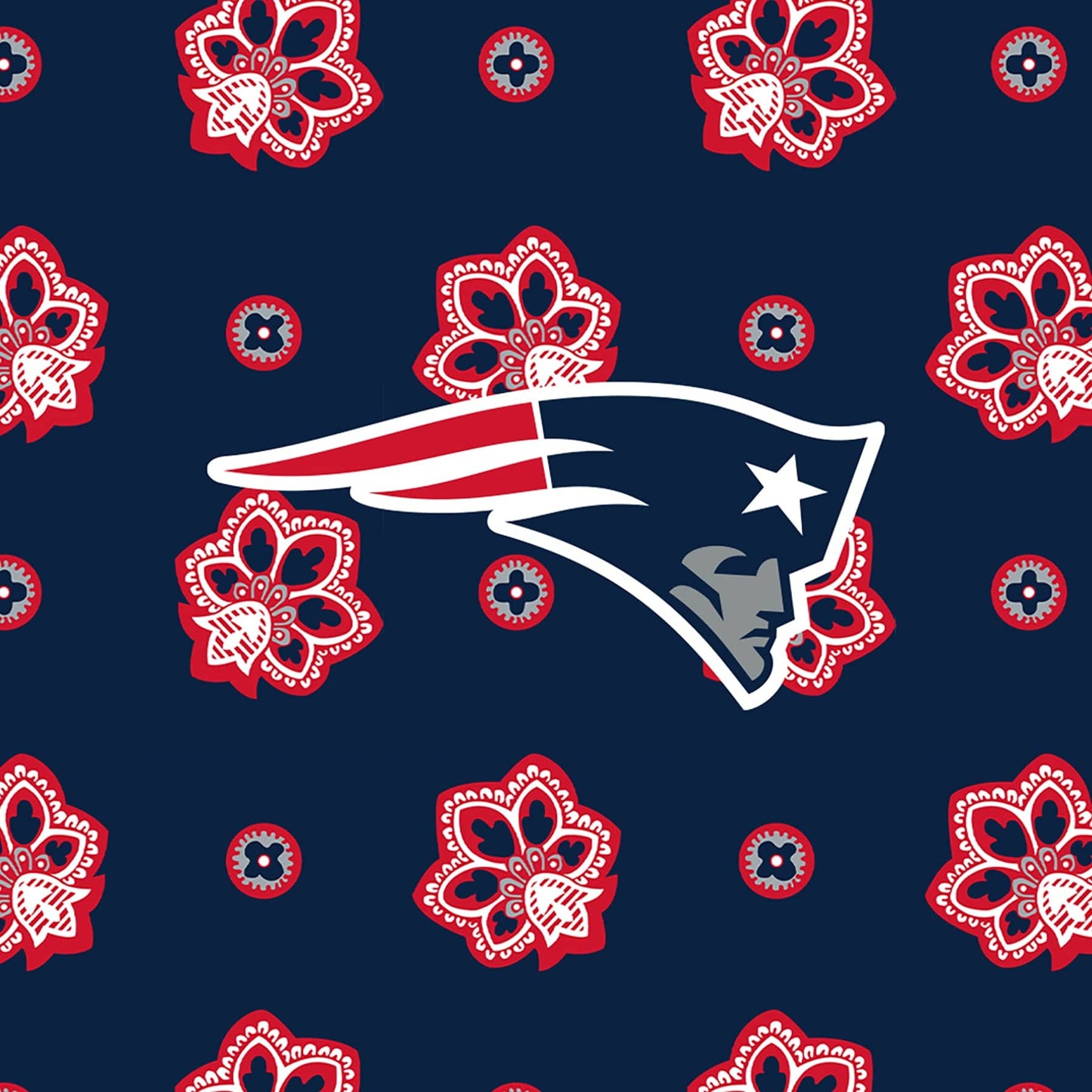 NFL Medium Cosmetic Bag-New England Patriots Bandana-Image 3-Vera Bradley