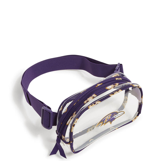 NFL Clear Small Belt Bag-Baltimore Ravens Bandana-Image 2-Vera Bradley