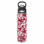 Tervis 24oz Wide Mouth Bottle-Cardinal/White Rain Garden with The University of Alabama-Image 2-Vera Bradley