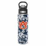 Tervis 24oz Wide Mouth Bottle-Navy/White Rain Garden with Auburn University-Image 2-Vera Bradley