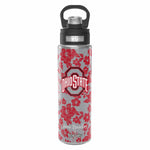 Tervis 24oz Wide Mouth Bottle-Gray/Red Rain Garden with The Ohio State University-Image 2-Vera Bradley