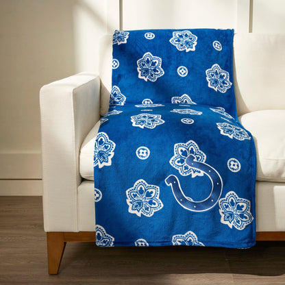 NFL Oversized Throw Blanket-Indianapolis Colts Bandana-Image 1-Vera Bradley