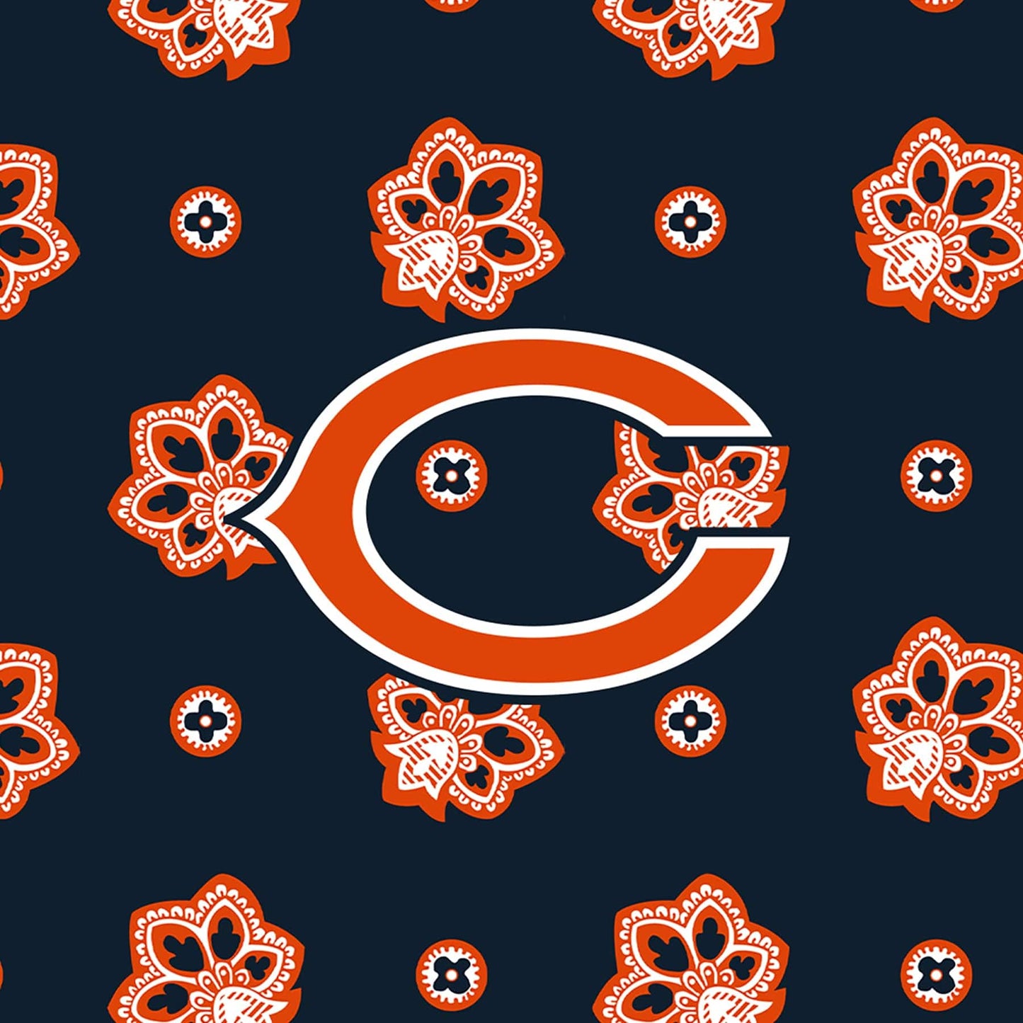 NFL Oversized Throw Blanket-Chicago Bears Bandana-Image 4-Vera Bradley