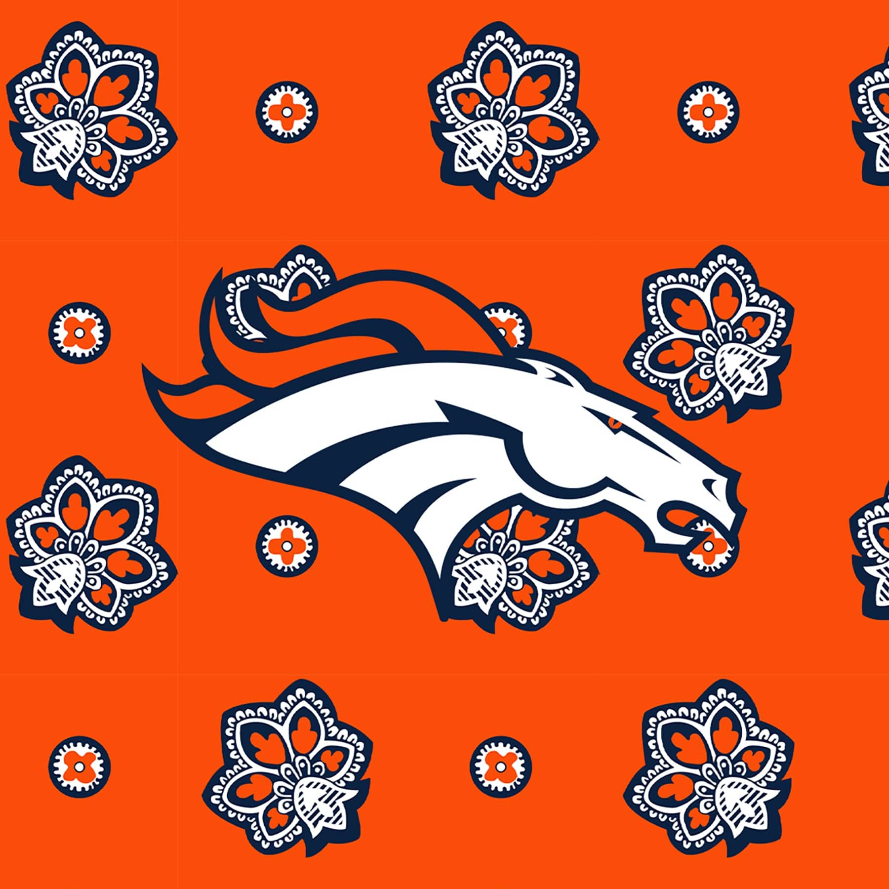 NFL Oversized Throw Blanket-Denver Broncos Bandana-Image 4-Vera Bradley