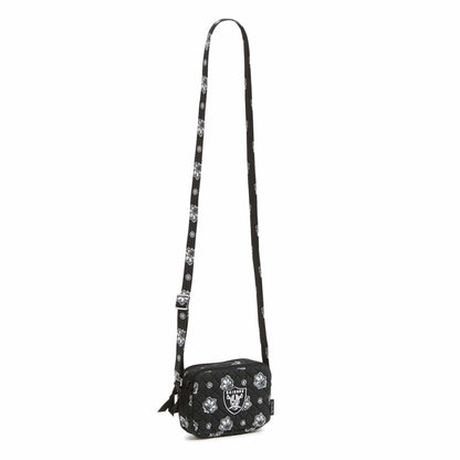 NFL RFID Small Stadium Crossbody Bag-Las Vegas Raiders Bandana-Image 1-Vera Bradley