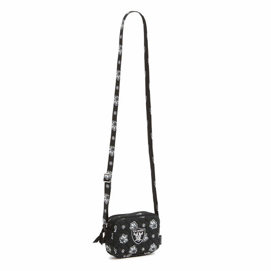NFL RFID Small Stadium Crossbody Bag-Las Vegas Raiders Bandana-Image 1-Vera Bradley