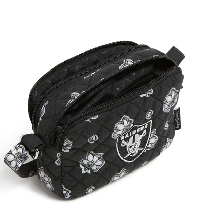 NFL RFID Small Stadium Crossbody Bag-Las Vegas Raiders Bandana-Image 2-Vera Bradley