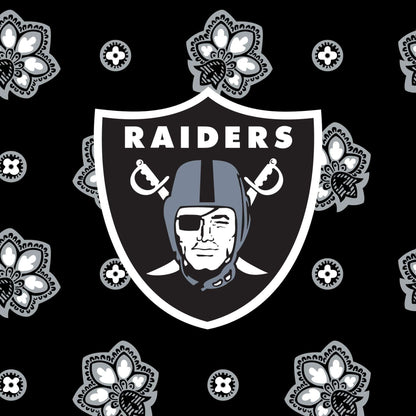 NFL RFID Small Stadium Crossbody Bag-Las Vegas Raiders Bandana-Image 3-Vera Bradley