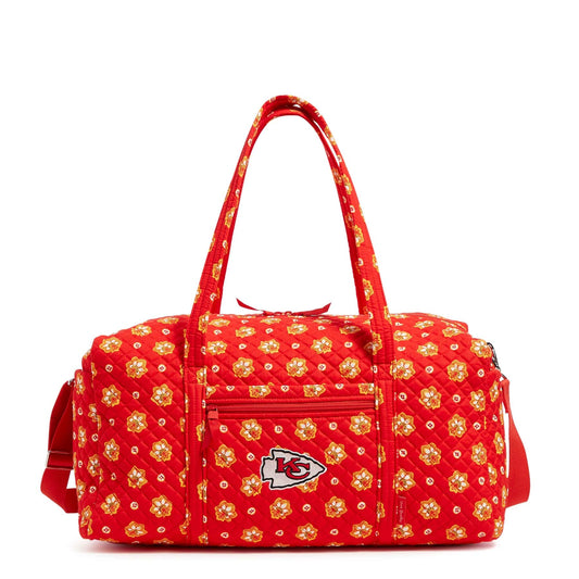 NFL Large Travel Duffel Bag-Kansas City Chiefs Bandana-Image 2-Vera Bradley