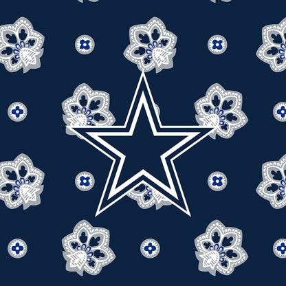 NFL Large Travel Duffel Bag-Dallas Cowboys Bandana-Image 5-Vera Bradley