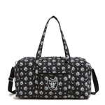 NFL Large Travel Duffel Bag-Las Vegas Raiders Bandana-Image 1-Vera Bradley