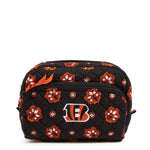 NFL Medium Cosmetic Bag-Cincinnati Bengals Bandana-Image 1-Vera Bradley