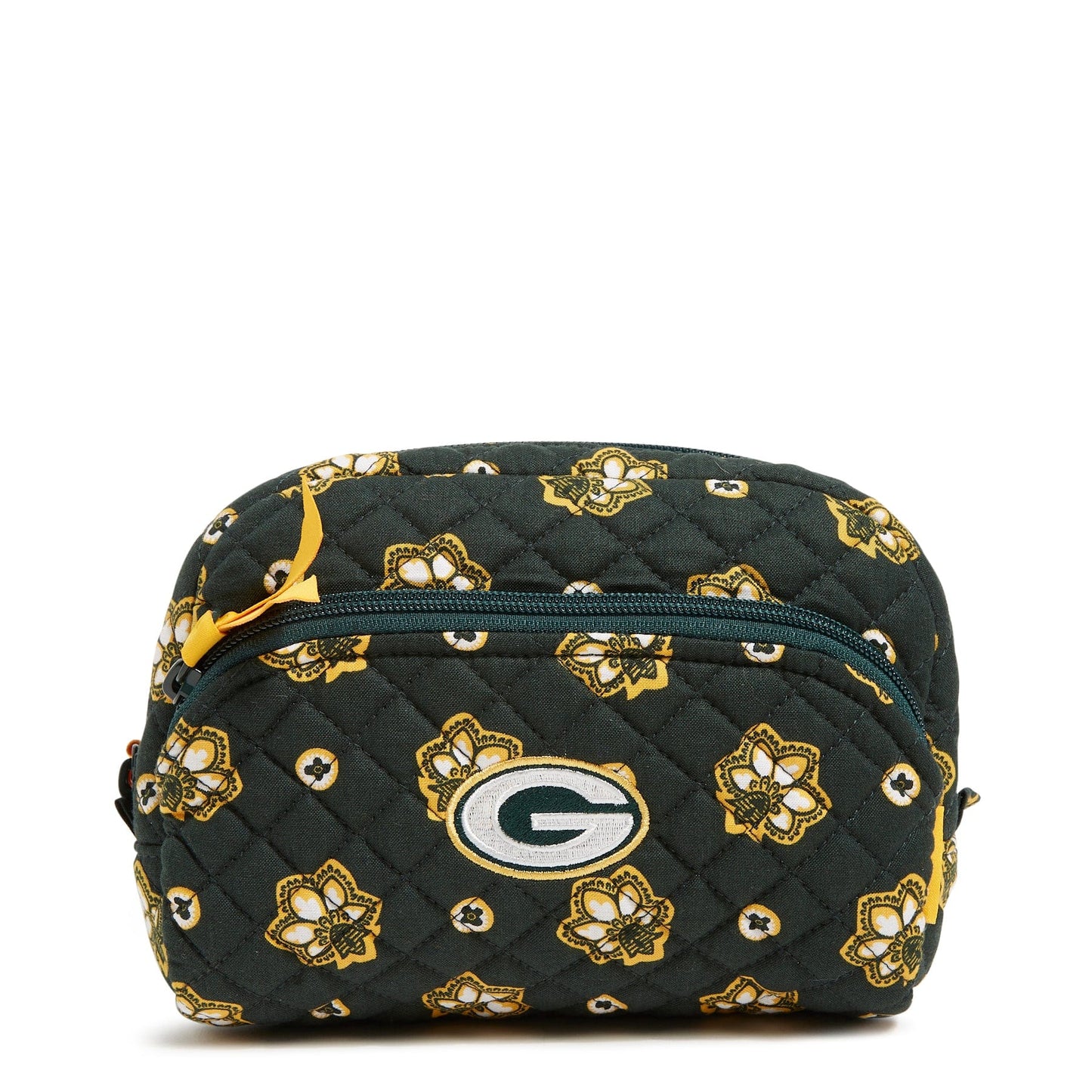 NFL Medium Cosmetic Bag-Green Bay Packers Bandana-Image 1-Vera Bradley