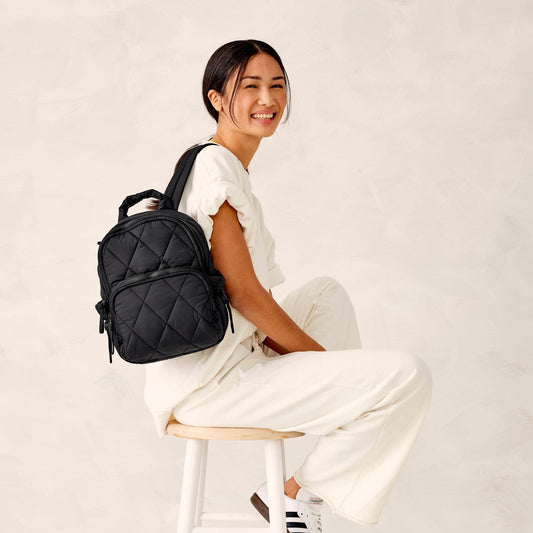 Small Banbury Backpack-Moonless Night-Image 2-Vera Bradley