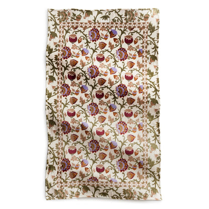 Plush Throw Blanket-Midnight Garden Paisley Antique White-Image 2-Vera Bradley