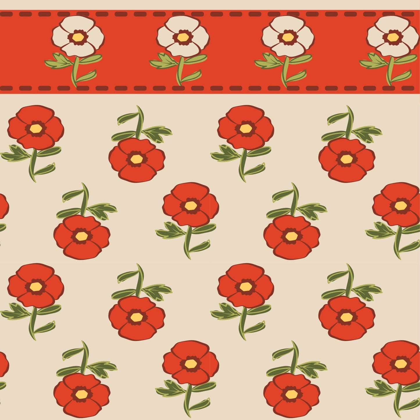 Oversized Throw Blanket-Tiny Poppies Stripe-Image 3-Vera Bradley