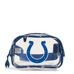 NFL Clear Small Belt Bag-Blue/White Bandana with Indianapolis Colts-Image 1-Vera Bradley