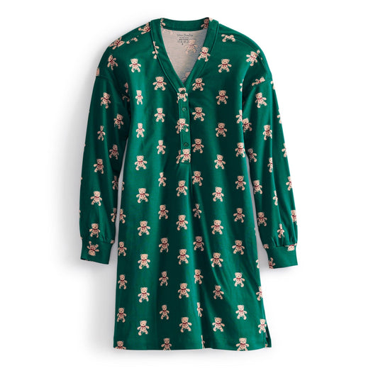 Henley Night Dress-Bear Mosaic-Image 1-Vera Bradley