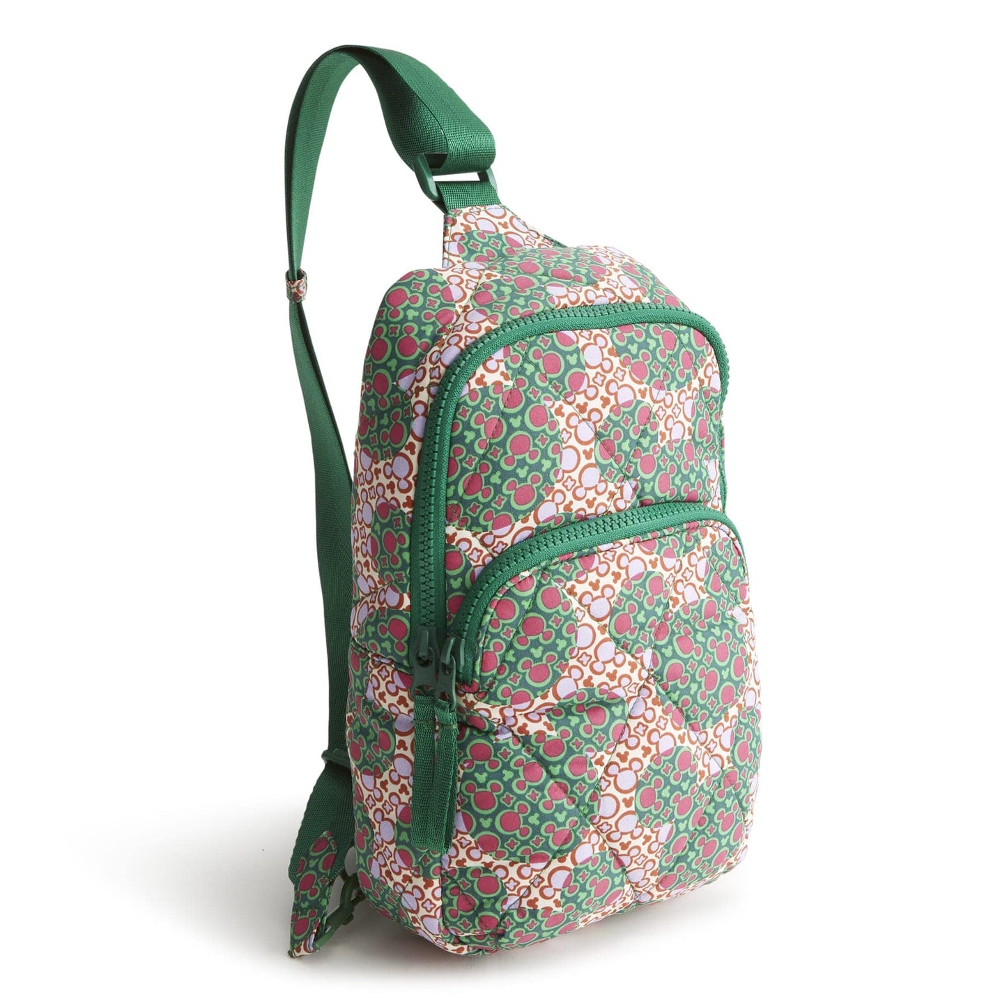 Disney Lorman Sling Backpack-Mickey Mouse Kaleidoscope Lavender-Image 1-Vera Bradley