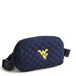 Mini Belt Bag-Classic Navy with West Virginia University-Image 1-Vera Bradley