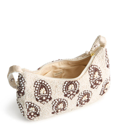 Mini Roxbury Crescent Shoulder Bag-Iconic Paisley Cottage Cream-Image 2-Vera Bradley