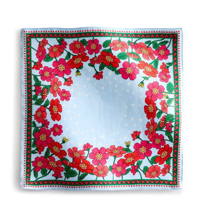 Disney Square Silk Scarf-Mickey Meadow-Image 1-Vera Bradley