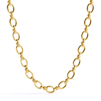 Mixed Chain Necklace-Satin Gold-Image 1-Vera Bradley